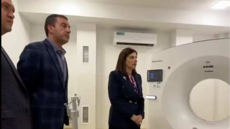 Համակարգչային շերտագրման (KT) սարք` Արարատի ԲԿ-ին. նախարարը տեսանյութ է հրապարակել